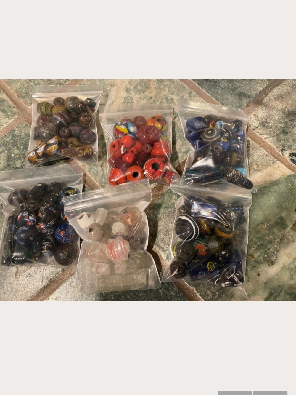 Assorted Glass Beads Packs